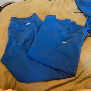 Figs royal blue scrubs xl